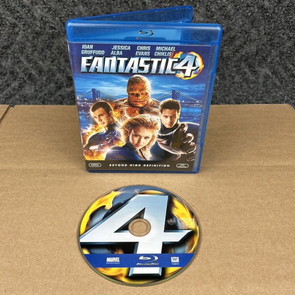 Fantastic 4 (Blu-ray, 2005) Marvel Superhero Four Jessica Alba Chris Evans